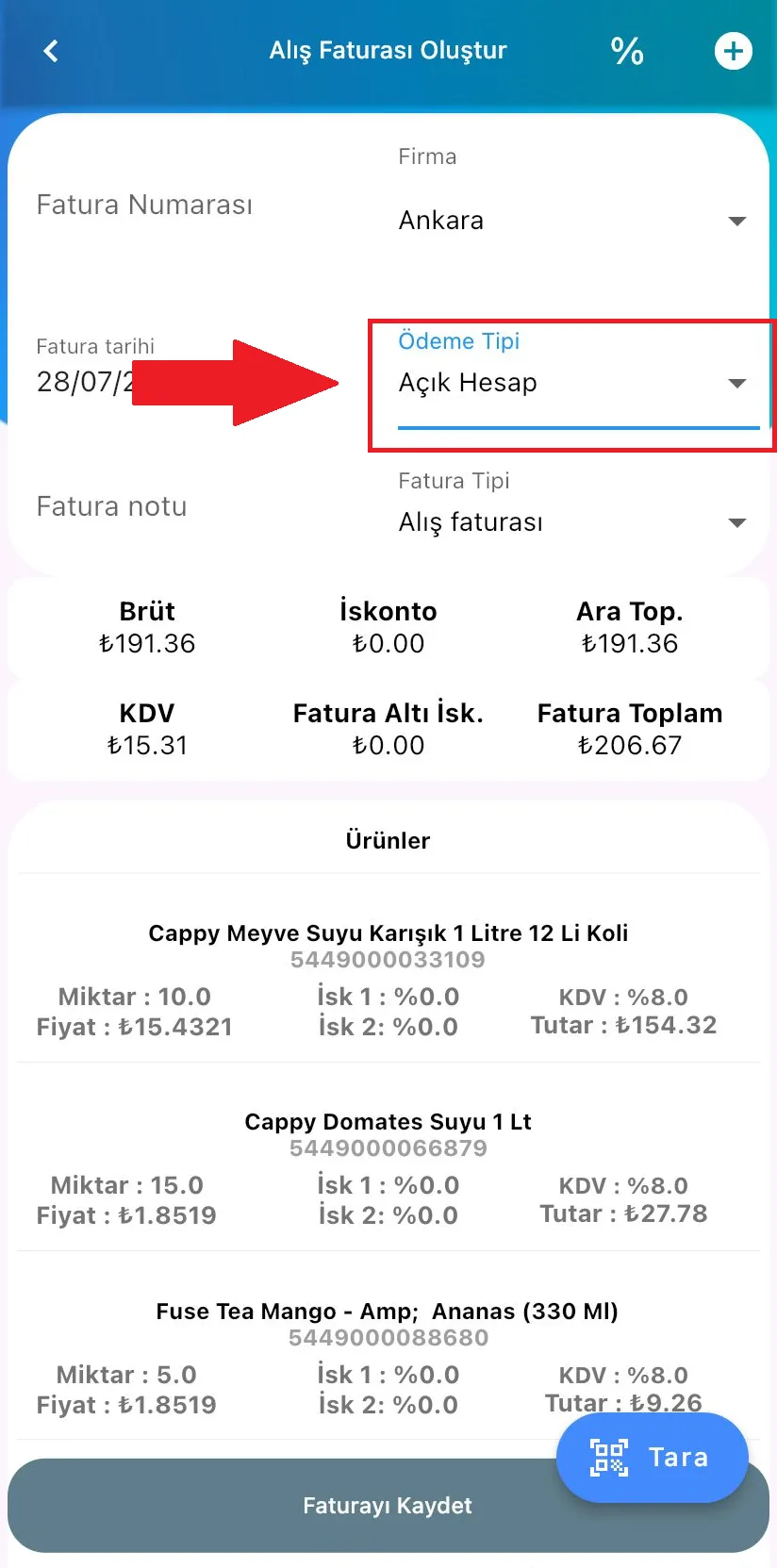 Mobil - Alış Faturasında Firmaya Nasıl Borçlanılır? Mobil - Alış Faturasında Firmaya Nasıl Borçlanılır?