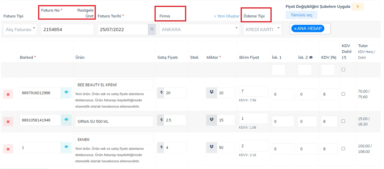 Web - Alış Faturasına Excel ile Ürün Nasıl Eklenir? Web - Alış Faturasına Excel ile Ürün Nasıl Eklenir?