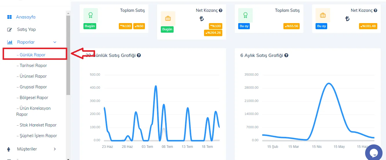 Web - Günlük Raporları Excel İle İndirme İşlemi Nasıl Yapılır?