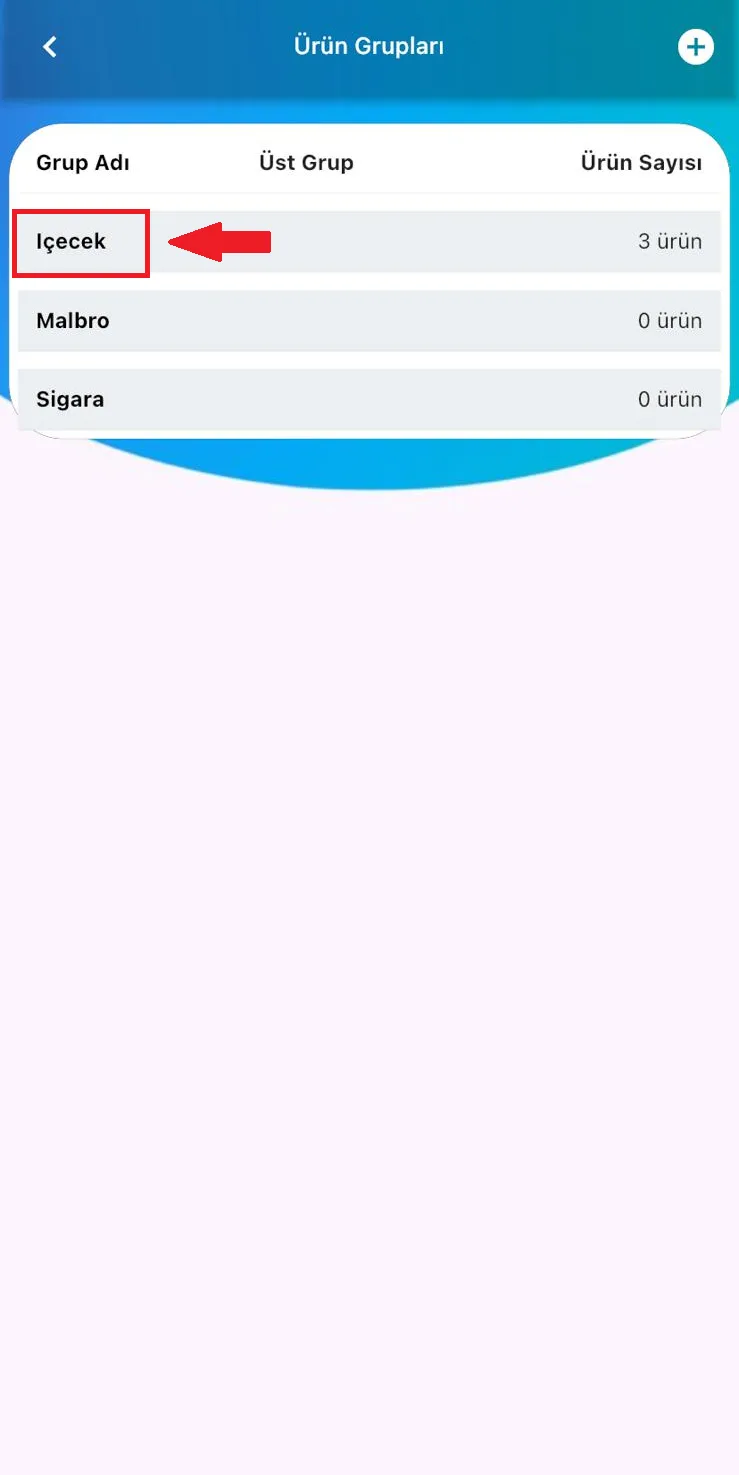 Mobil - Ürün Grubu Satış Yap Sayfasında Nasıl Gösterilir?