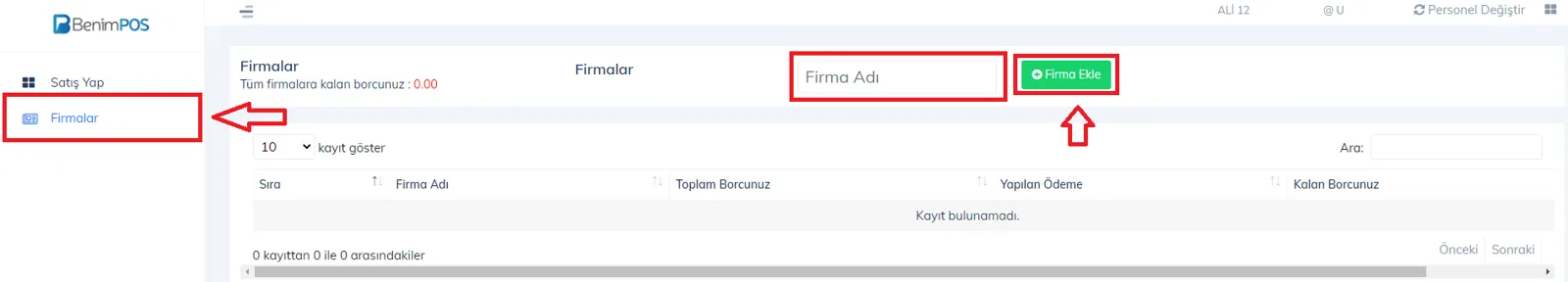 Web - Personel Hesabıyla Firma Yönetimi Nasıl Yapılır?
