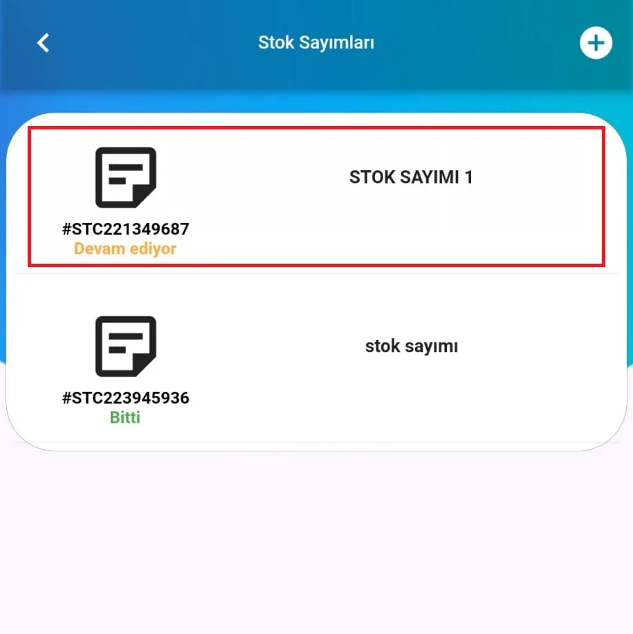 Mobil - Stok Sayımı Nasıl Bitirilir?