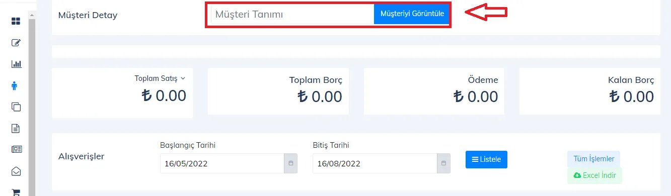Web - Müşteri Tanımı Nasıl Değiştirilir?