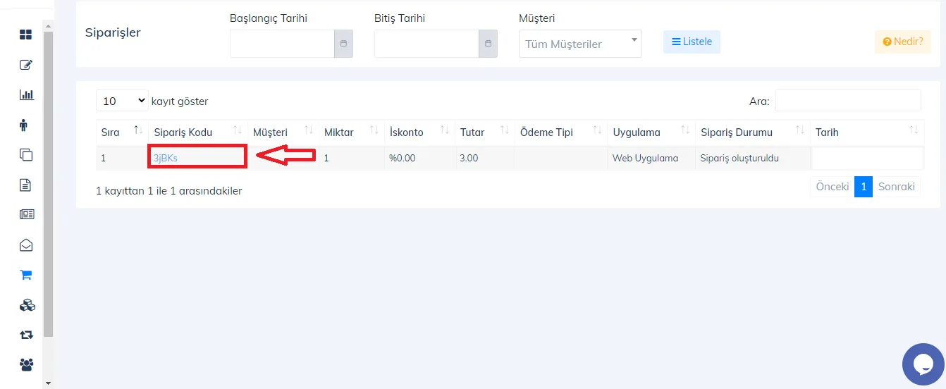 Web - Siparişler Satışa Nasıl Dönüştürülür?