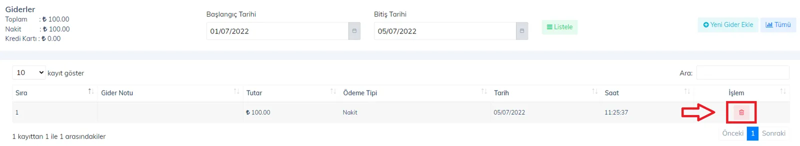 Web - Personel Hesabıyla Gelir/Gider Ekleme Nasıl Yapılır?