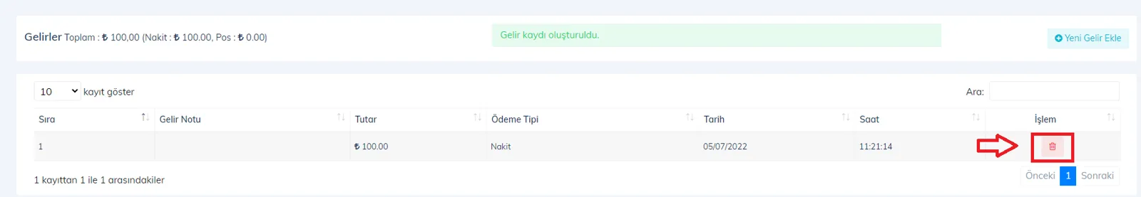 Web - Personel Hesabıyla Gelir/Gider Ekleme Nasıl Yapılır?