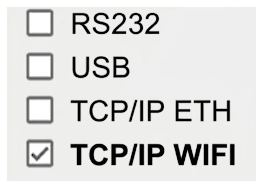 ikasa: masaüstü kullanımı için Kablolu + TCP/IP WIFI